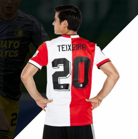 2021/22 Feyenoord Home Kit Soccer Jersey with Teixeira 20 printing